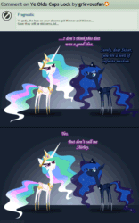 Size: 1080x1728 | Tagged: safe, artist:grievousfan, imported from derpibooru, princess celestia, princess luna, airplane!, animated, comic, curved horn, deadpan snarker, don't call me shirley, female, pointy ponies, pun