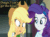 Size: 747x560 | Tagged: safe, artist:sonicandamy, edit, edited screencap, imported from derpibooru, screencap, applejack, fluttershy, rarity, equestria girls, friendship games, animated, caption, female, nose picking, out of context