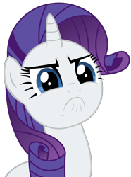 Size: 2616x3522 | Tagged: safe, artist:sketchmcreations, imported from derpibooru, rarity, the one where pinkie pie knows, angry, cute, do i look angry, female, frown, madorable, raribetes, simple background, solo, transparent background, vector