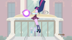 Size: 1230x684 | Tagged: safe, imported from derpibooru, screencap, princess cadance, princess celestia, princess luna, sci-twi, twilight sparkle, equestria girls, friendship games, clothes, crystal prep academy uniform, dean cadance, magic, principal celestia, school uniform, vice principal luna