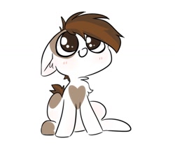 Size: 1024x853 | Tagged: safe, artist:stargels, imported from derpibooru, pipsqueak, colt, cute, floppy ears, male, simple background, solo, squeakabetes, white background