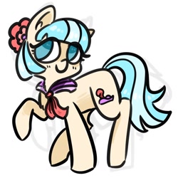 Size: 1024x1024 | Tagged: safe, artist:stargels, imported from derpibooru, coco pommel, earth pony, pony, female, mare, simple background, solo, white background