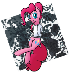 Size: 1024x1069 | Tagged: safe, artist:mang, imported from derpibooru, pinkie pie, clothes, female, hoodie, solo