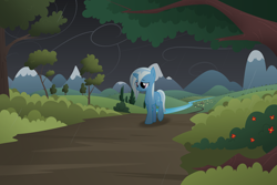 Size: 2400x1600 | Tagged: safe, artist:bakasan, deleted from derpibooru, imported from derpibooru, trixie, pony, unicorn, female, mare, rain, sad, solo