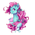 Size: 1000x1000 | Tagged: safe, artist:bellmod, artist:darkodraco, imported from derpibooru, minty, candy, female, flowing mane, g3, portrait, simple background, smiling, solo, transparent background