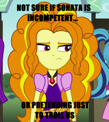 Size: 862x960 | Tagged: safe, imported from derpibooru, adagio dazzle, sonata dusk, equestria girls, rainbow rocks, image macro, meme