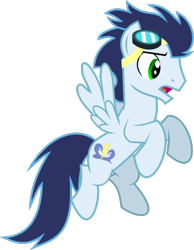Size: 521x671 | Tagged: safe, artist:lonelywoodenmice81, imported from derpibooru, soarin', pegasus, pony, rarity investigates, backwards cutie mark, cutie mark, male, simple background, solo, stallion, transparent background, vector, wings