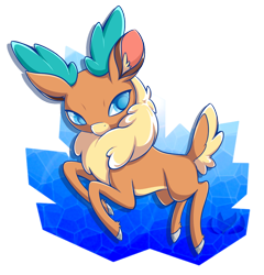 Size: 750x782 | Tagged: safe, artist:raininess, imported from derpibooru, velvet reindeer, deer, reindeer, them's fightin' herds, community related, female, solo, velvet (tfh)