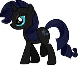 Size: 2849x2380 | Tagged: safe, edit, imported from derpibooru, rarity, black rock shooter, ponified, recolor, simple background, transparent background, vector