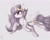 Size: 1280x1024 | Tagged: safe, artist:apostolllll, imported from derpibooru, princess celestia, princess molestia, female, fluffy, flying, monochrome, solo, unshorn fetlocks