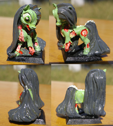 Size: 1910x2119 | Tagged: safe, artist:gyrotech, artist:impact!miniatures, imported from derpibooru, oc, oc only, oc:living dead, zombie, model