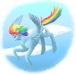 Size: 1280x1261 | Tagged: safe, artist:shybaldur, imported from derpibooru, rainbow dash, backwards cutie mark, female, solo