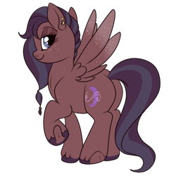 Size: 500x500 | Tagged: safe, artist:lulubell, imported from derpibooru, oc, oc only, oc:breezy moon, pegasus, pony, butt, female, mare, plot, simple background, solo, transparent background