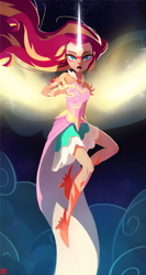 Size: 840x1581 | Tagged: safe, artist:ajvl, imported from derpibooru, sunset shimmer, equestria girls, friendship games, daydream shimmer, female, human coloration, legs, solo