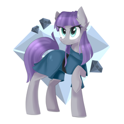 Size: 1024x1024 | Tagged: dead source, safe, artist:ten-dril, imported from derpibooru, maud pie, female, raised hoof, solo, wrong cutie mark