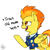 Size: 1280x1280 | Tagged: safe, artist:notenoughapples, imported from derpibooru, spitfire, academy record, female, meme, open mouth, solo, wonderbolts dress uniform