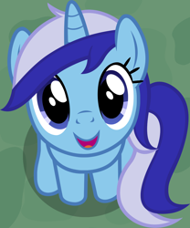 Size: 1046x1260 | Tagged: safe, artist:badumsquish, derpibooru exclusive, imported from derpibooru, part of a set, minuette, pony, unicorn, badumsquish is trying to murder us, badumsquish's kitties, cute, female, front view, looking at you, looking up, looking up at you, mare, minty fresh, minubetes, open mouth, open smile, romana, show accurate, sitting, smiling, smiling at you, solo, weapons-grade cute