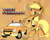 Size: 1280x1024 | Tagged: safe, artist:raptorsr, imported from derpibooru, applejack, earth pony, pony, robot, robot pony, applebot, car, crossover, female, hat, hooves, mare, pickup truck, smiling, solo, species swap, text, transformerfied, transformers