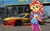 Size: 4608x2860 | Tagged: safe, imported from derpibooru, sunset shimmer, equestria girls, friendship games, absurd resolution, car, clothes, equestria girls in real life, female, ford, ford fusion, gloves, joey logano, looking at you, motorcross, nascar, photo, race track, racecar, solo, wondercolts