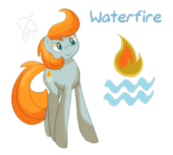 Size: 838x752 | Tagged: safe, artist:faeizumine, imported from derpibooru, waterfire, cutie mark, female, g3, solo