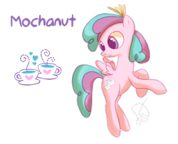 Size: 862x698 | Tagged: safe, artist:faeizumine, imported from derpibooru, mochanut, cutie mark, female, g3, solo