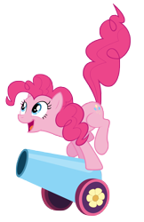 Size: 6000x9272 | Tagged: safe, artist:otfor2, imported from derpibooru, pinkie pie, pony, .ai available, .psd available, absurd resolution, female, party cannon, simple background, smiling, solo, transparent background, vector