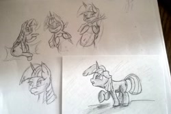 Size: 1833x1225 | Tagged: safe, artist:post-it, imported from derpibooru, twilight sparkle, alicorn, pony, coffee, female, food, mare, monochrome, sketch dump, twilight sparkle (alicorn)