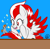 Size: 1024x1005 | Tagged: safe, artist:daringashia, imported from derpibooru, oc, oc only, oc:record twister, oc:sawtooth, oc:sawtooth waves, earth pony, pegasus, pony, looking at something, simple background, size difference, spread wings, sweat, sweatdrop, wings