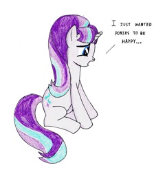 Size: 625x650 | Tagged: safe, artist:slasher0001, imported from derpibooru, starlight glimmer, feels, female, sad, sad face, sadlight glimmer, solo