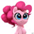 Size: 1200x1237 | Tagged: safe, artist:imalou, imported from derpibooru, pinkie pie, alternate hairstyle, bust, c:, cute, diapinkes, female, messy mane, ponk, ponytail, portrait, smiling, solo