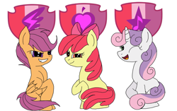 Size: 1543x968 | Tagged: safe, artist:novineshimmer, imported from derpibooru, apple bloom, scootaloo, sweetie belle, pony, crusaders of the lost mark, cutie mark, cutie mark crusaders, the cmc's cutie marks