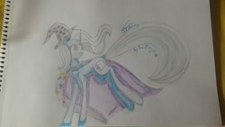 Size: 1280x720 | Tagged: safe, artist:yui-morg1n, imported from derpibooru, trixie, pony, unicorn, female, mare, solo, traditional art