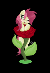 Size: 1012x1464 | Tagged: safe, artist:freiast, imported from derpibooru, roseluck, pony, cute, female, rose, solo, tiny ponies