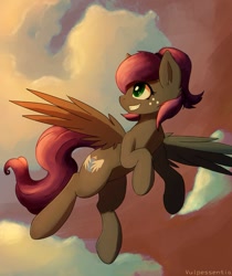 Size: 2245x2672 | Tagged: safe, artist:vulpessentia, imported from derpibooru, oc, oc only, oc:toot sweet, pegasus, pony, female, freckles, solo