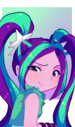 Size: 400x679 | Tagged: safe, artist:loyaldis, imported from derpibooru, aria blaze, equestria girls, female, looking at you, solo