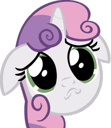 Size: 707x809 | Tagged: safe, artist:rainbro41, imported from derpibooru, sweetie belle, pony, a friend in deed, female, portrait, simple background, solo, transparent background, vector