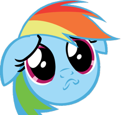 Size: 789x747 | Tagged: safe, artist:rainbro41, imported from derpibooru, rainbow dash, pony, a friend in deed, female, portrait, simple background, solo, transparent background, vector