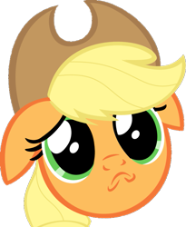 Size: 709x863 | Tagged: safe, artist:rainbro41, imported from derpibooru, applejack, pony, a friend in deed, female, portrait, simple background, solo, transparent background, vector