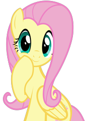 Size: 4154x5903 | Tagged: safe, artist:kuren247, imported from derpibooru, fluttershy, absurd resolution, cute, female, looking at you, simple background, solo, transparent background, vector