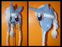 Size: 670x512 | Tagged: safe, artist:alektorotelumphobia, imported from derpibooru, trixie, pony, unicorn, commission, craft, custom, customized toy, cutie mark, female, hat, irl, mare, photo