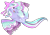 Size: 3064x2152 | Tagged: safe, artist:toskurra, imported from derpibooru, flitter, female, rainbow power, rainbow power-ified, simple background, smiling, solo, transparent background, wink