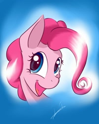 Size: 1080x1349 | Tagged: safe, artist:freeedon, imported from derpibooru, pinkie pie, female, open mouth, smiling, solo