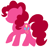 Size: 567x549 | Tagged: safe, artist:poisontaffy, imported from derpibooru, pinkie pie, female, minimalist, solo