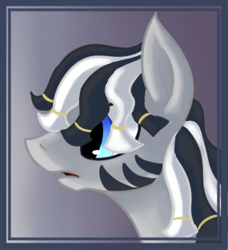 Size: 285x312 | Tagged: safe, artist:swiftsketchpone, imported from derpibooru, oc, oc only, oc:ruzeth, zebra, portrait, solo