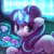 Size: 750x750 | Tagged: safe, artist:lumineko, imported from derpibooru, starlight glimmer, pony, unicorn, crusaders of the lost mark, season 5, the cutie map, :p, adventure in the comments, bad end, cute, cutie mark, female, floppy ears, glimmerbetes, glowing horn, looking at you, magic, mare, pure unfiltered evil, raised hoof, s5 starlight, smiling, solo, telekinesis, the cmc's cutie marks, tongue out