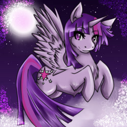 Size: 1500x1500 | Tagged: safe, artist:ariasolarena, imported from derpibooru, twilight sparkle, twilight sparkle (alicorn), alicorn, pony, chest fluff, female, mare, solo