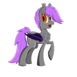 Size: 3000x3000 | Tagged: safe, artist:darklordsnuffles, imported from derpibooru, oc, oc only, oc:bright tone, bat pony, pony, chest fluff, female, solo