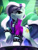 Size: 2500x3333 | Tagged: safe, artist:imalou, imported from derpibooru, coloratura, earth pony, pony, the mane attraction, bracelet, countess coloratura, female, grin, high res, jewelry, laser, looking at you, mare, raised hoof, smiling, smiling at you, solo, spiked wristband, studded bracelet, that was fast, the spectacle, wristband