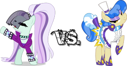 Size: 2500x1308 | Tagged: safe, imported from derpibooru, coloratura, sapphire shores, the mane attraction, countess coloratura, epic rap battles of history, text, vs.