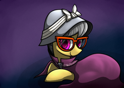 Size: 1754x1240 | Tagged: safe, artist:rambopvp, imported from derpibooru, a.k. yearling, daring do, pony, clothes, female, looking at you, solo